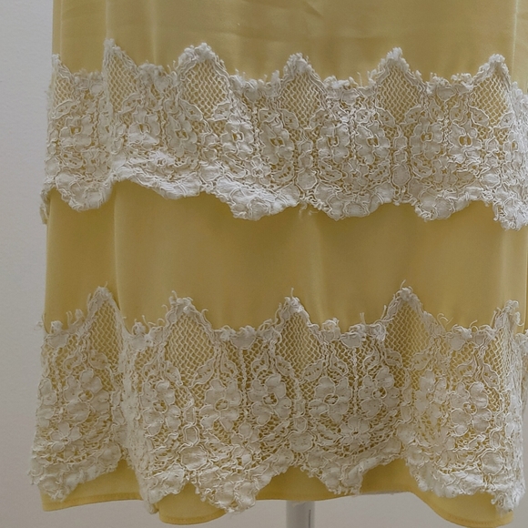 Ann Taylor LOFT Women Yellow Sleeveless Blouse Size S - Picture 5 of 6